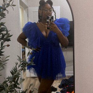Blue Tulle Dress